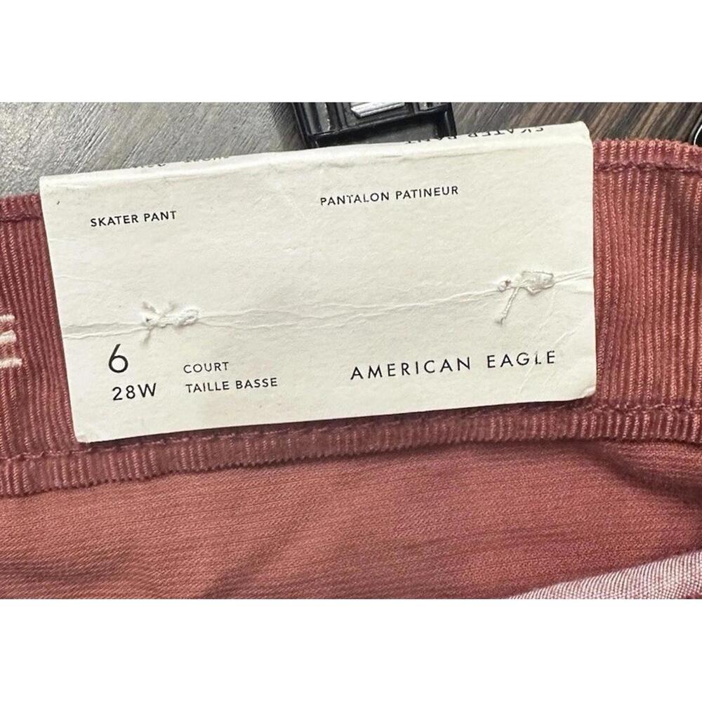 NWT American Eagle Outfitters AEO Womens Skater Corduroy Pants Size 6 Short - Picture 8 of 12